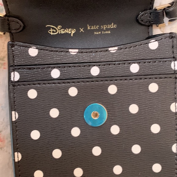 Kate Spade Bag, NWT, Minnie Crossbody, Disney x, Black with White Dots - Picture 12 of 13